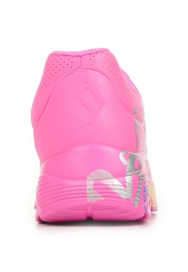 Кроссовки с принтом Uno lite metallic joy Skechers Hot Pink Multi, розовый/мультиколор — фото 3