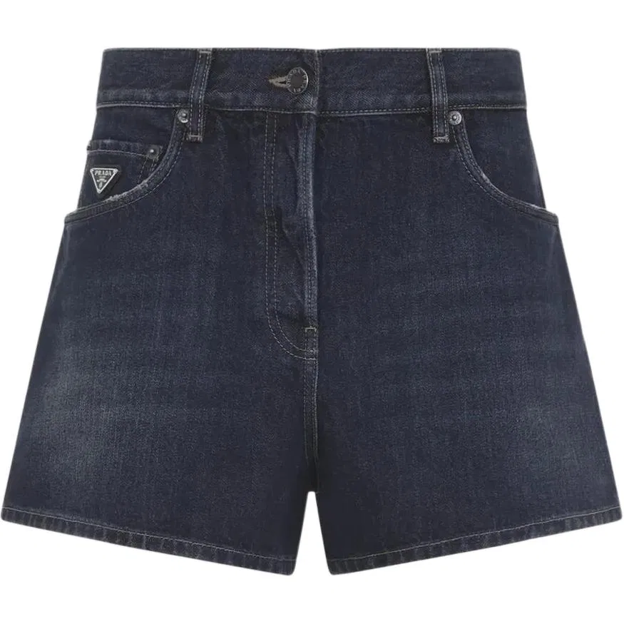 Женские джинсовые шорты Other PRADA, Blue