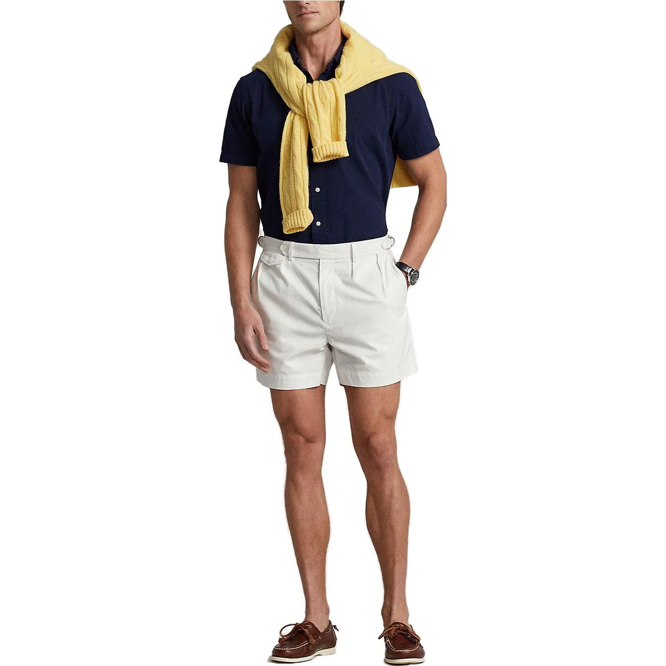 Мужская рубашка классическая с длинным рукавом Polo Ralph Lauren, Dark Blue — фото 3