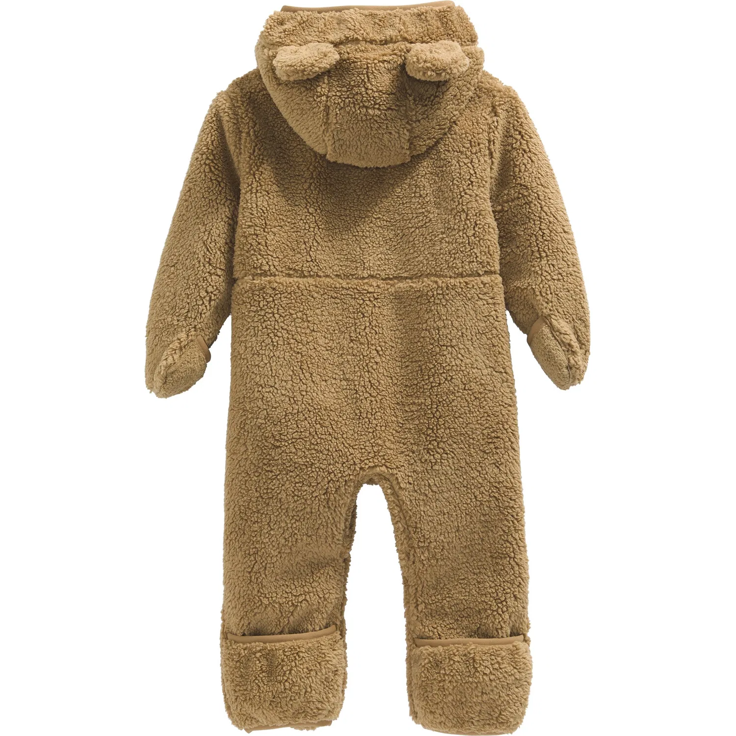 Комбинезон-боди флисовый с капюшоном и ушками Baby Campshire One-Piece The North Face, Teddy Brown — фото 3