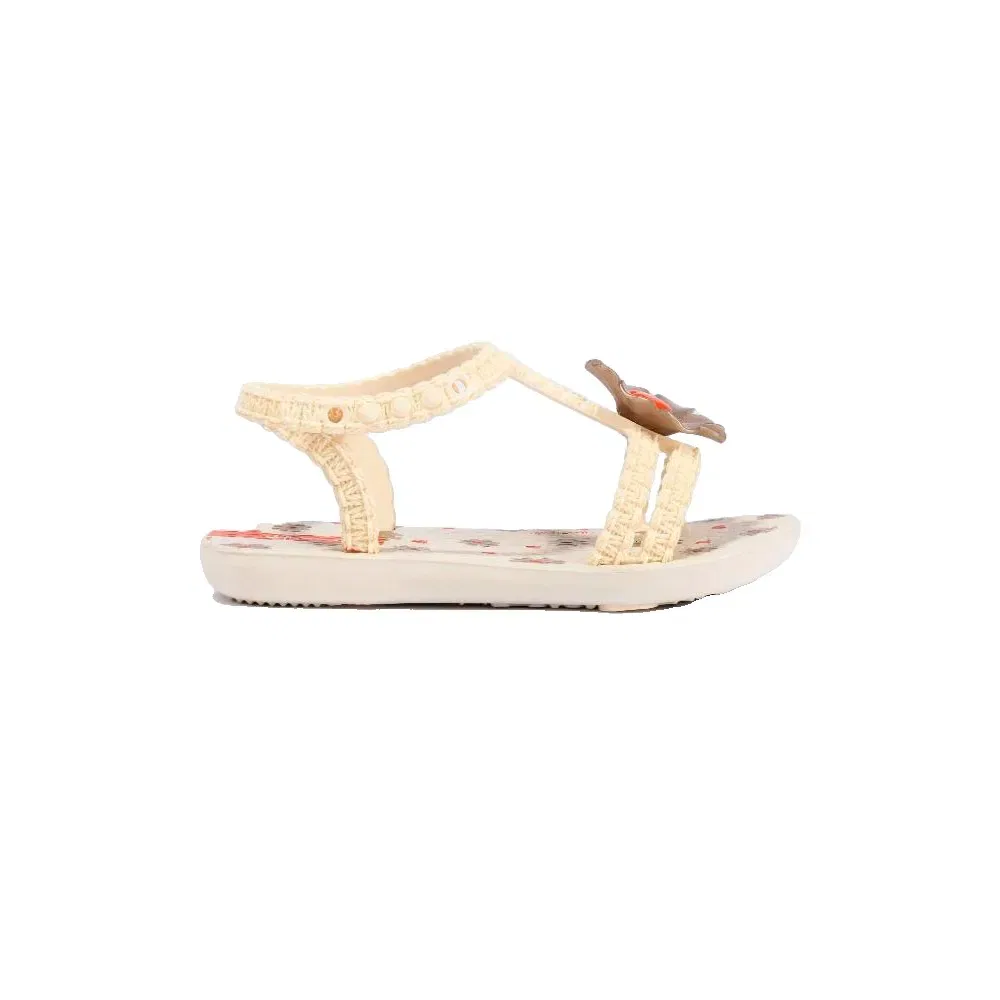 Детские сандалии для девочек с цветочным аппликацией Daisy Ipanema, Beige