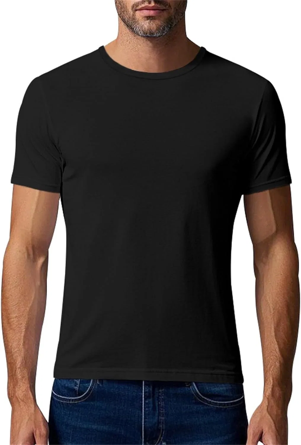 Мужская спортивная футболка с влагоотводящими свойствами Mesh Athletic Workout T-Shirts, Black