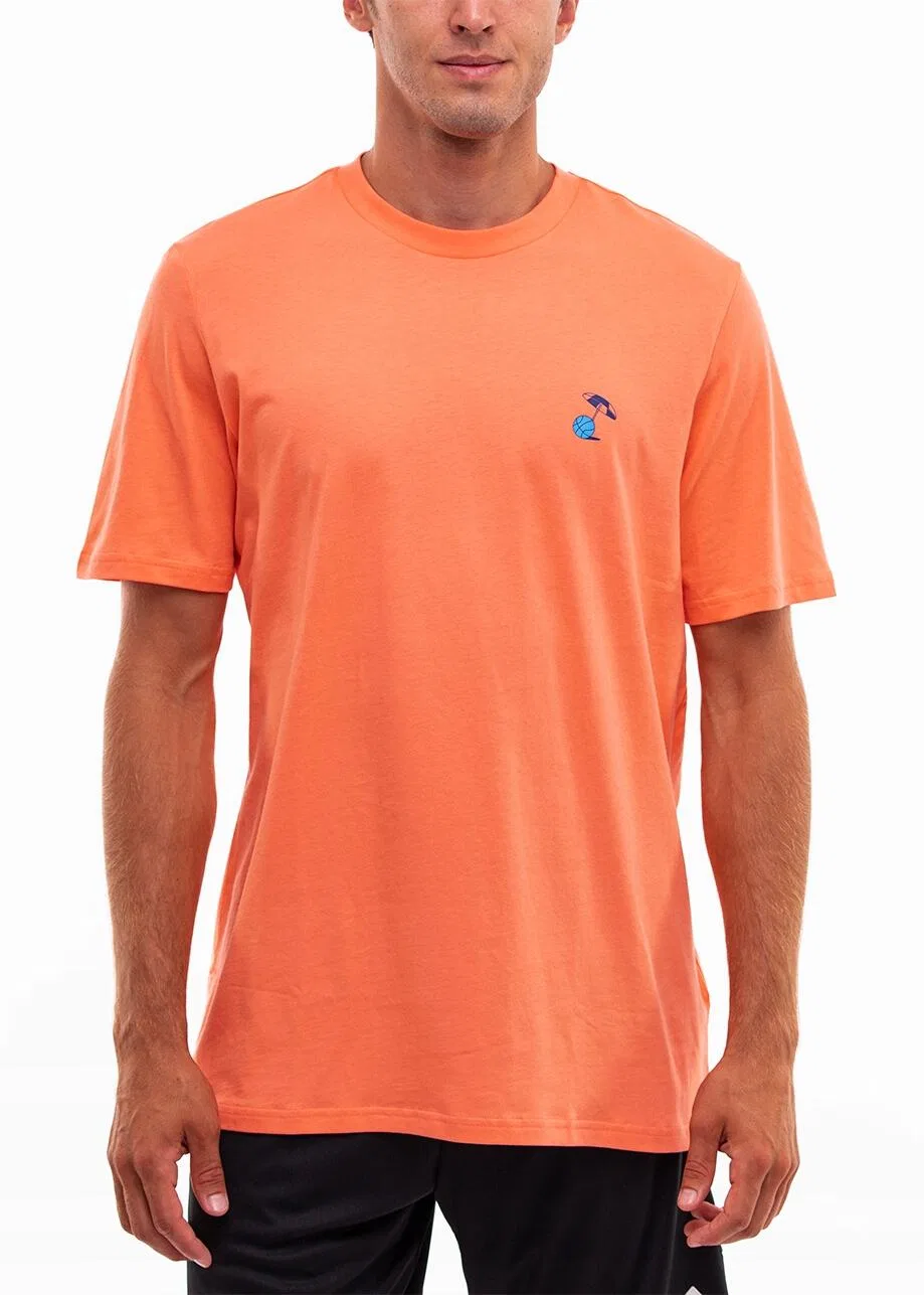 Мужская хлопковая футболка Spring Break Adidas, Orange