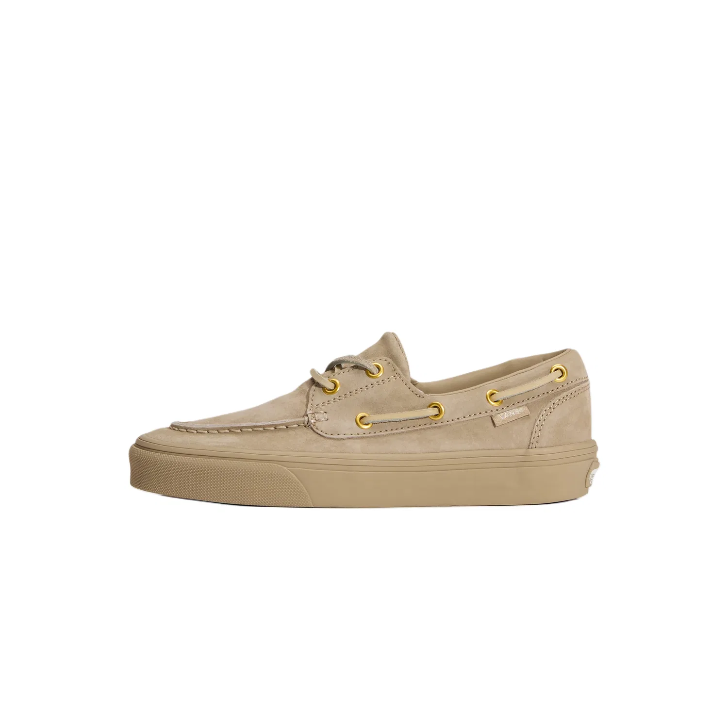 Детские туфли-лодочки без гендера с принтом 2 EYELET Boat Shoes, Vans, Incense Beige