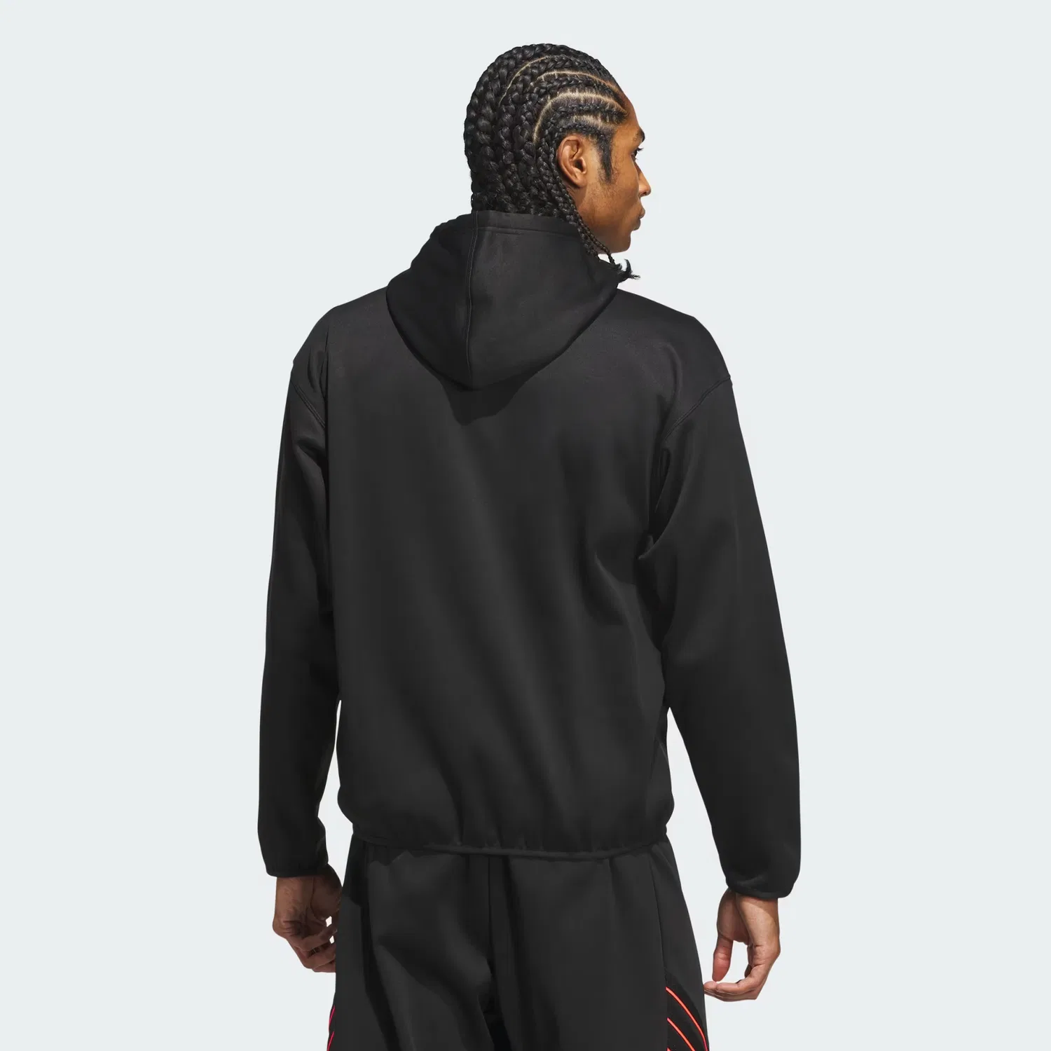 Мужское худи на молнии Crazy Warm Fullzip Adidas Performance, черный/solar turbo — фото 2
