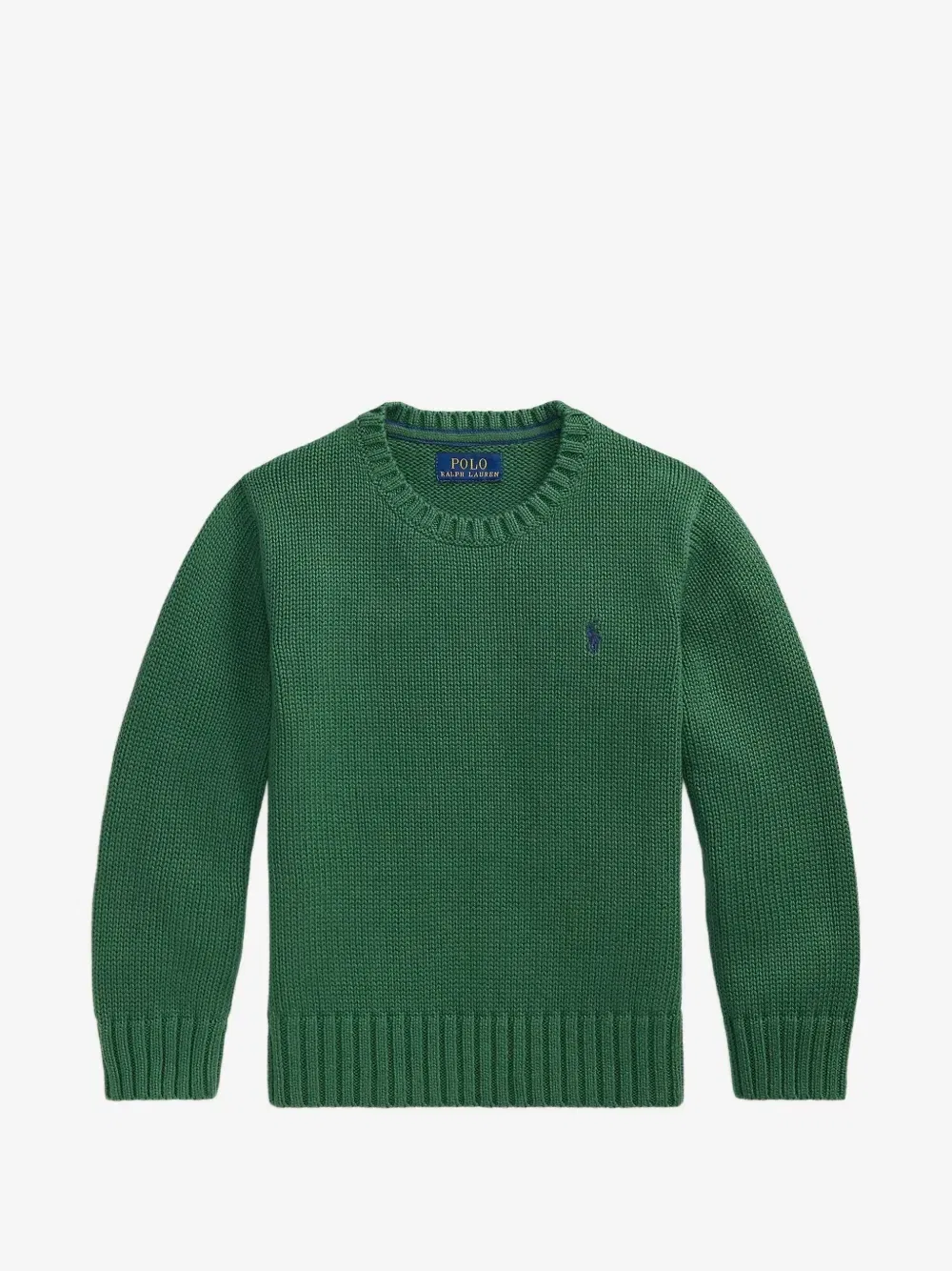 Свитер с вышитым логотипом POLO RALPH LAUREN KIDS, зеленый