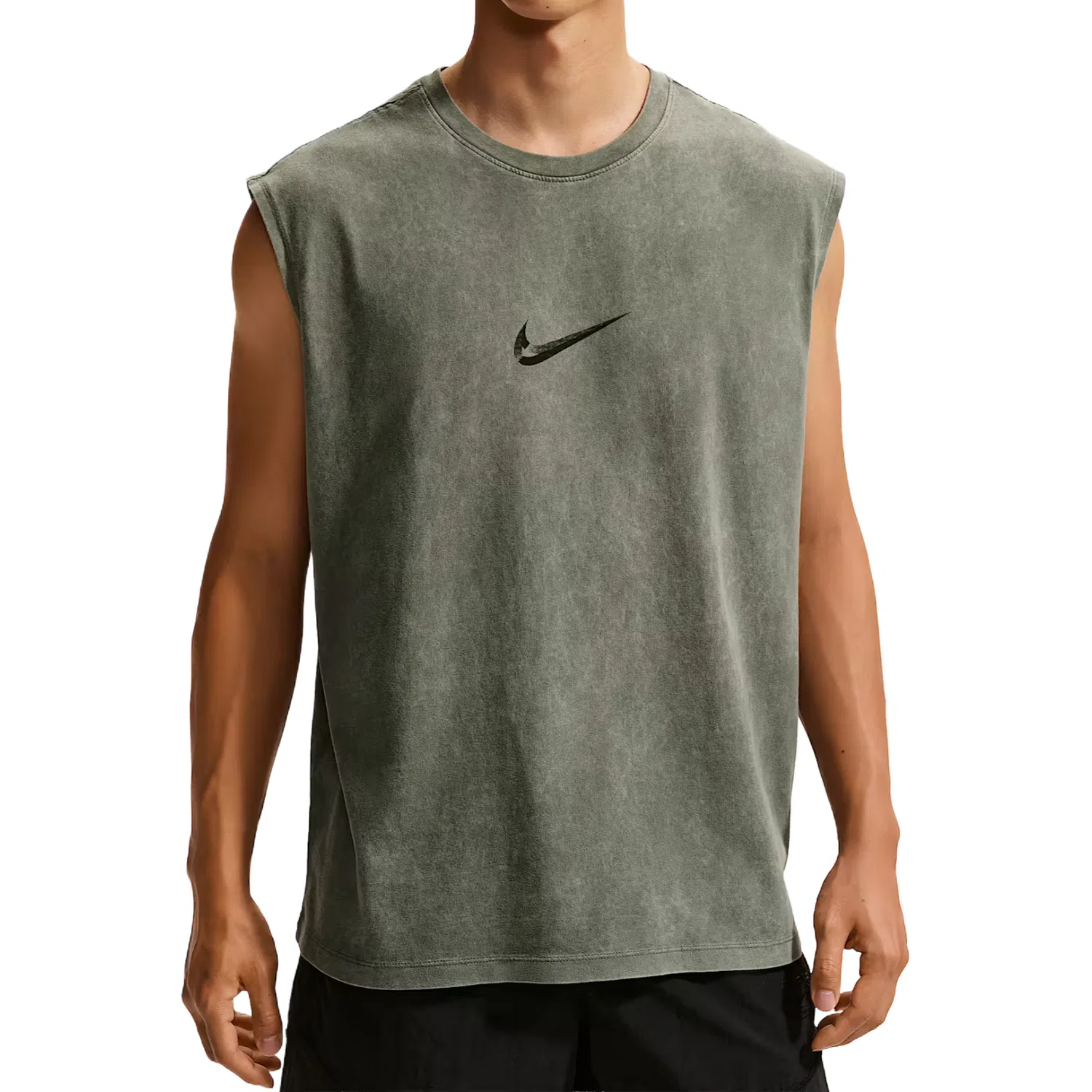 Мужская майка с принтом камуфляж Nike, Green Camouflage/Light Army Green