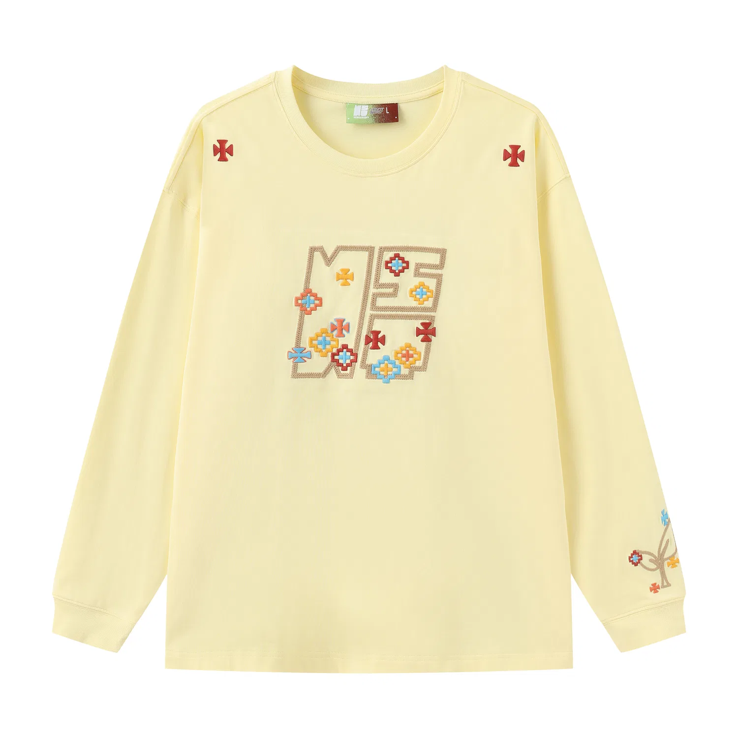 Детский свитшот с круглым вырезом NSTNEW START, Yellow