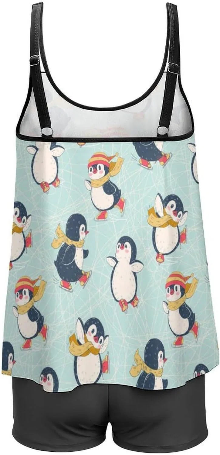 Женский танкини с регулируемыми бретелями Plus Size, Penguin Ladystyle-22 — фото 4