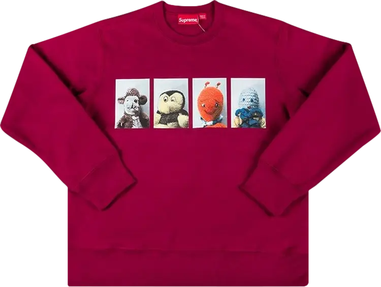Толстовка Supreme Mike Kelley Ahh...Youth! Crewneck Sweatshirt 'Magenta', фиолетовый — фото 2