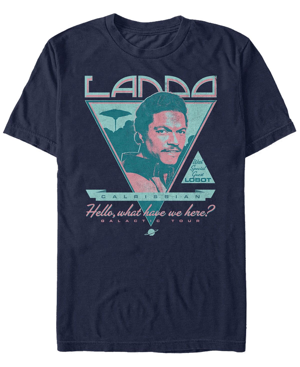 

Звездные войны мужская классическая футболка с коротким рукавом lando calrissian galactic tour Fifth Sun, синий