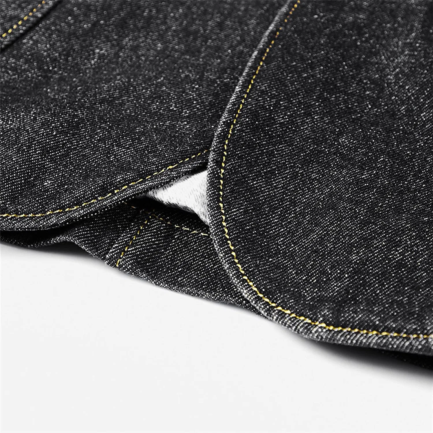 Мужское джинсовое пальто, с принтом, Slim Fit, чёрный — фото 4