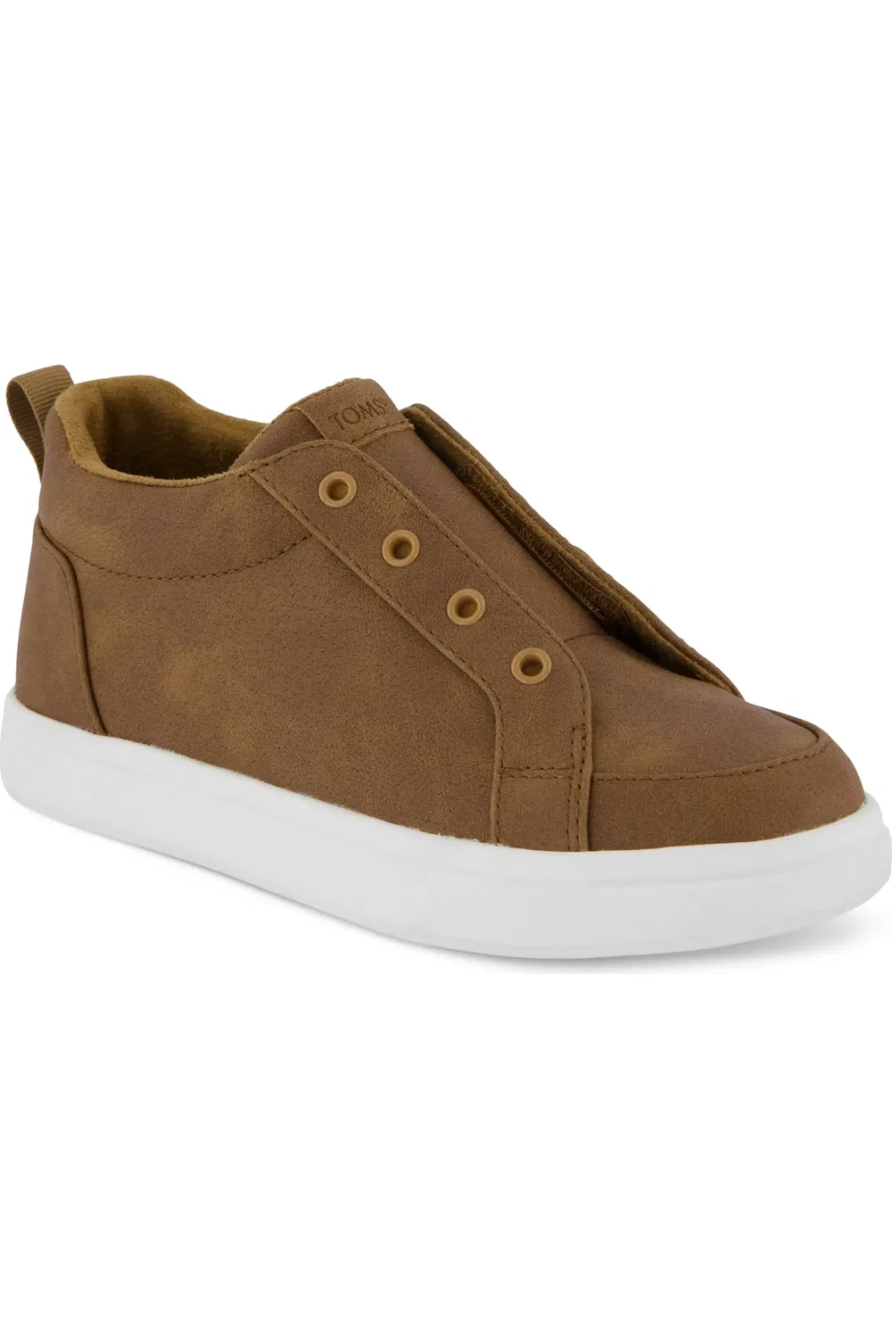 Детские кроссовки спортивные на липучках Cruz Mid Slip-On TOMS, коричневый