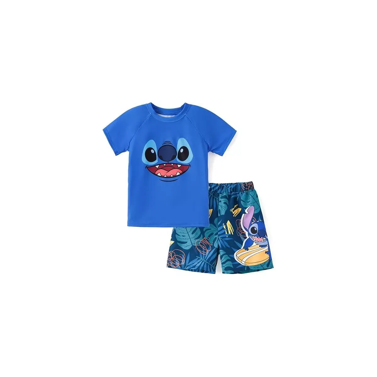Детский комплект для плавания с коротким рукавом Stitch, Blue