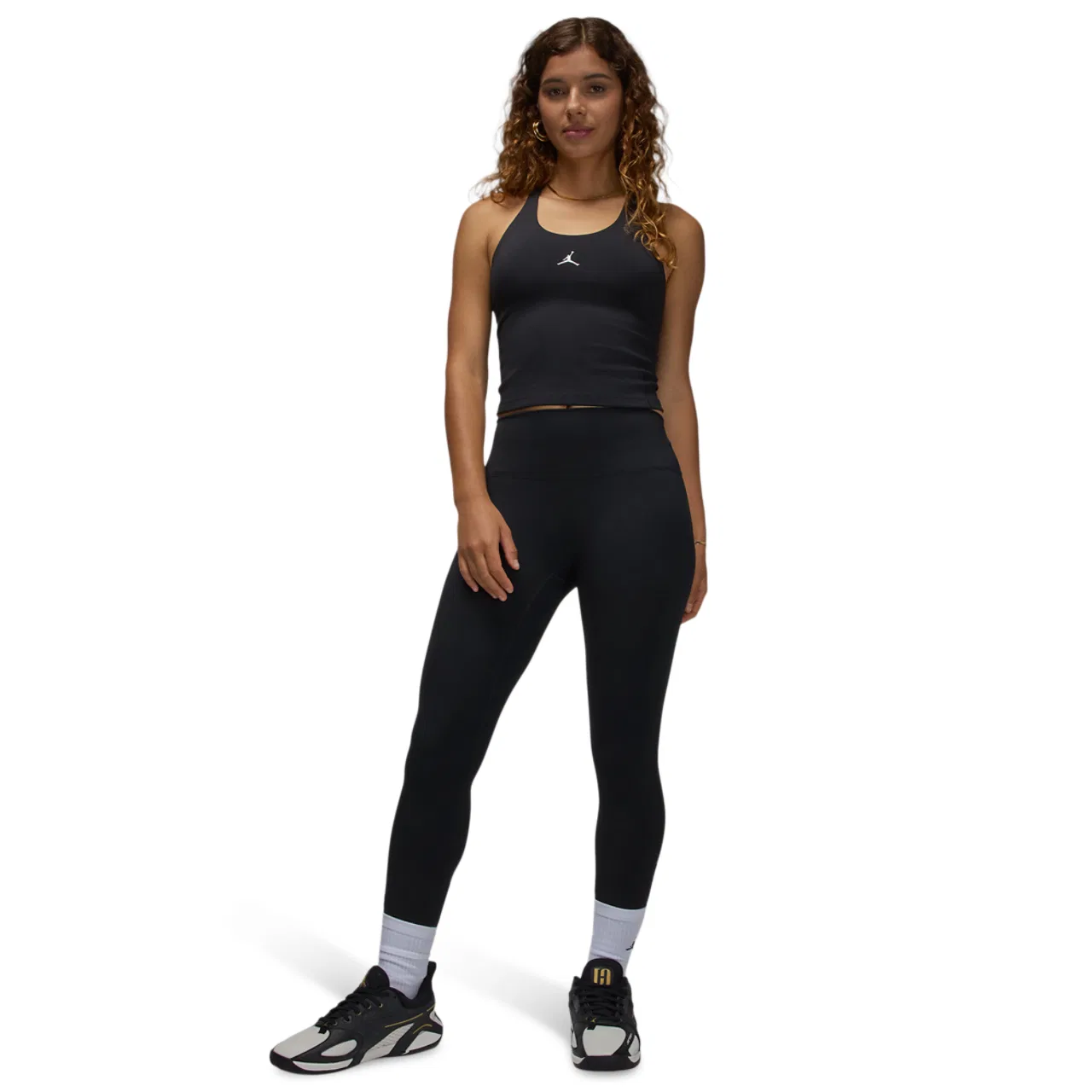 Женские леггинсы с высокой посадкой Sport Dri-FIT High Rise Tight Jordan, черный/белый — фото 4