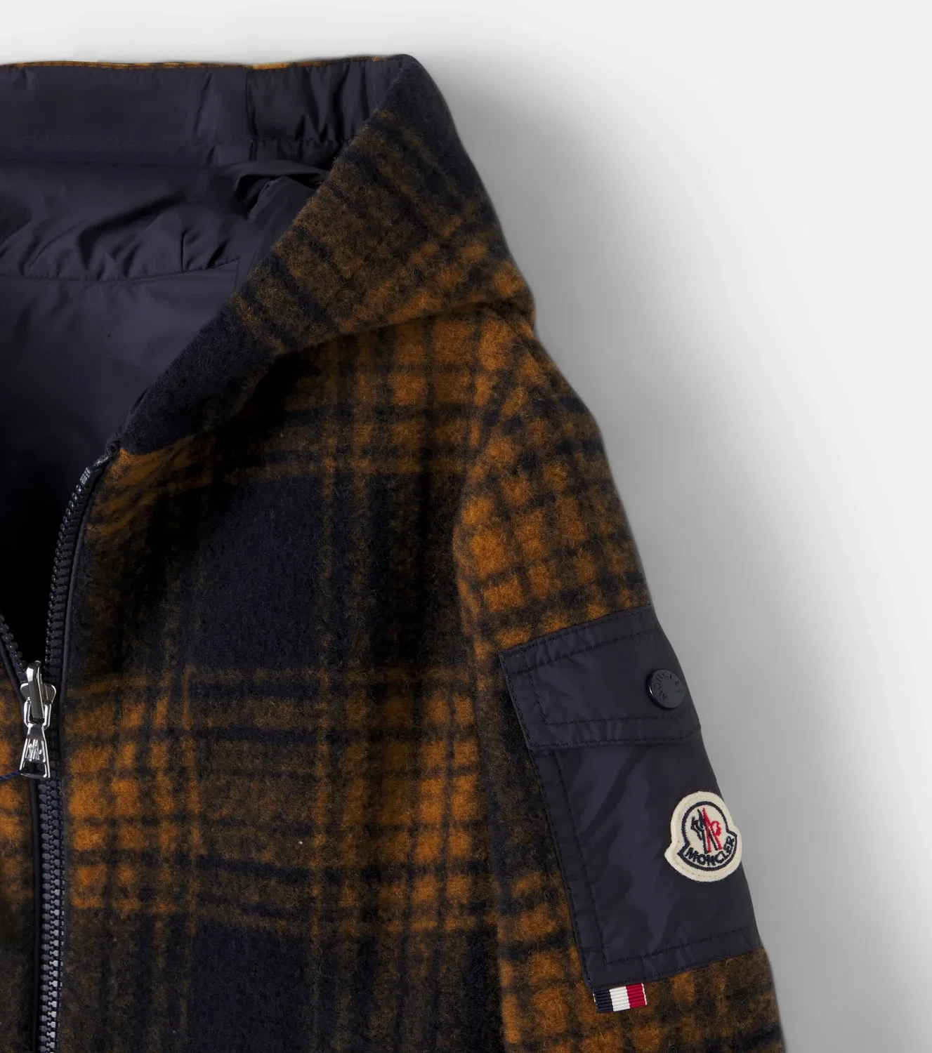 Легкая куртка двусторонняя Aubrac Moncler Enfant, мультиколор — фото 4