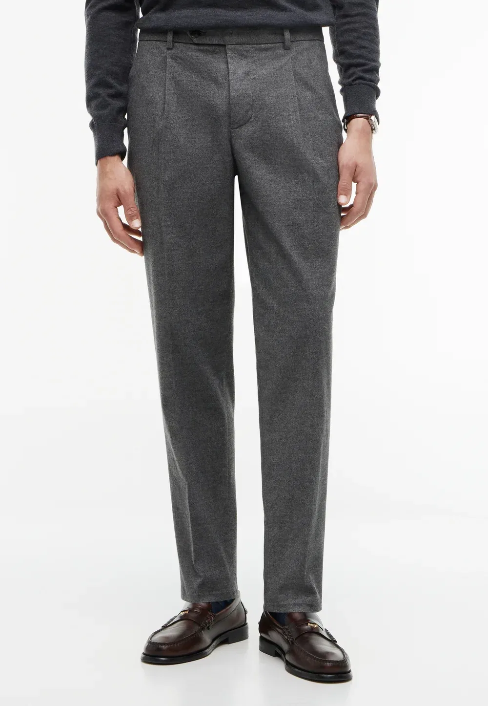 Однотонные брюки-брюки с начесом Tommy Hilfiger, Dark Grey Heather