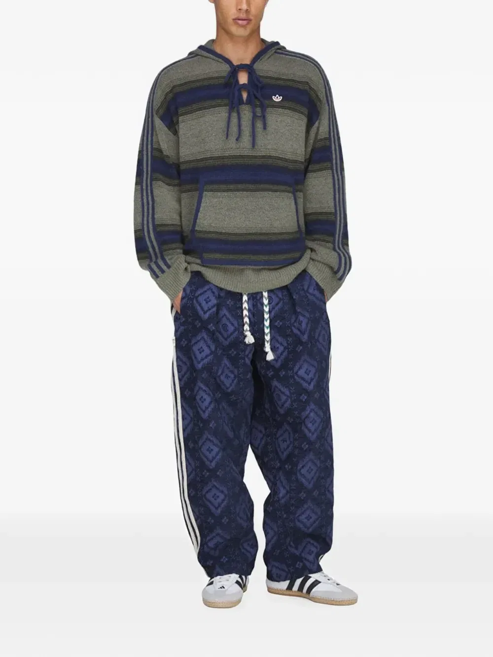 Толстовка CLOT Baja от Эдисона Чена Adidas, зеленый — фото 2