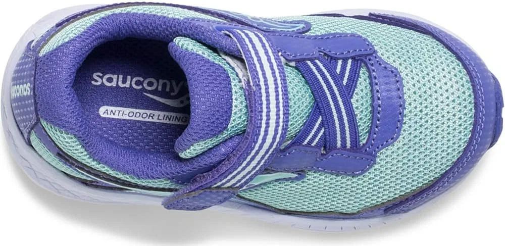 Детские кроссовки для девочек Ride 10 Jr. Saucony, Blue/Turq — фото 4