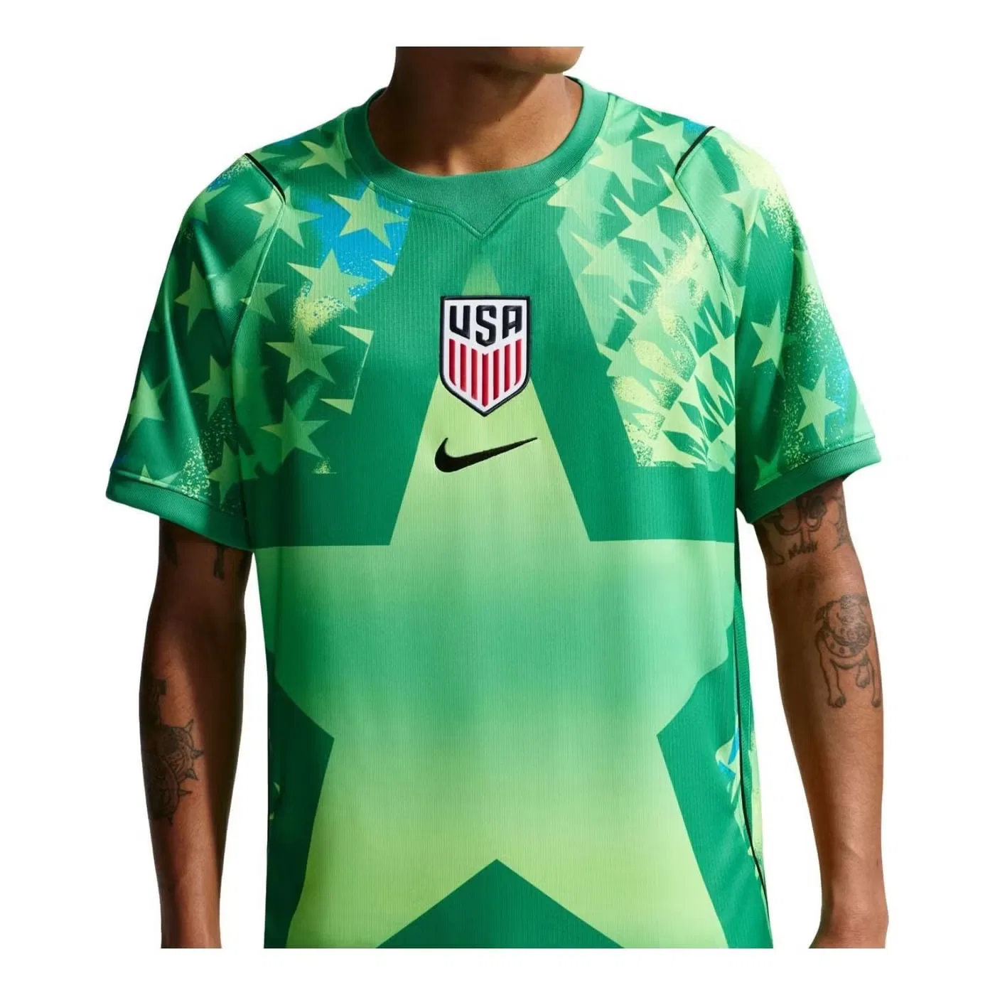 Футбольная вратарская футболка с длинным рукавом USMNT 2026 Stadium Goalkeeper Nike, зеленый