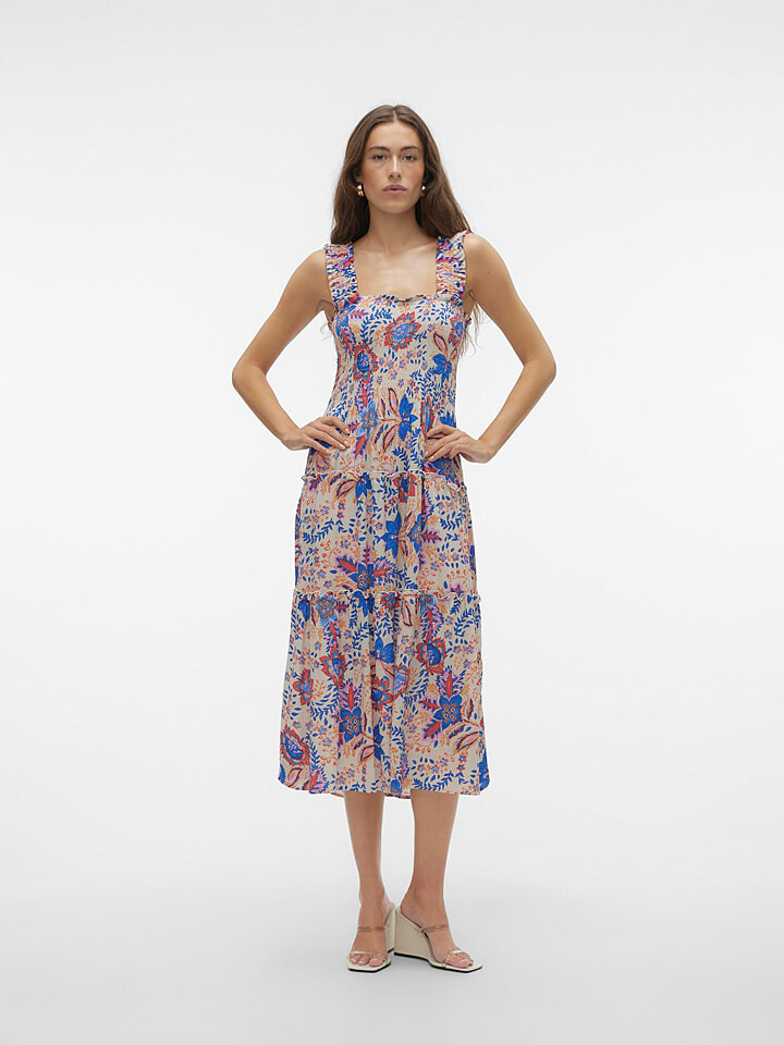 

Длинное платье Vero Moda, цвет creme/blau
