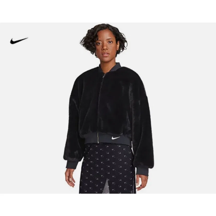 Женский двусторонний бомбер Nike W Sportswear, Черный
