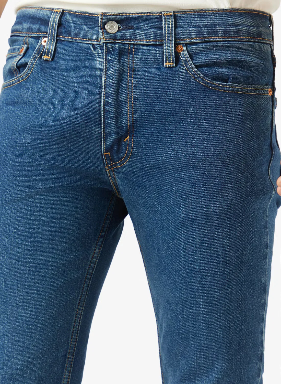 Джинсы зауженные Casual Slim Fit Levi'S, средний индиго — фото 4