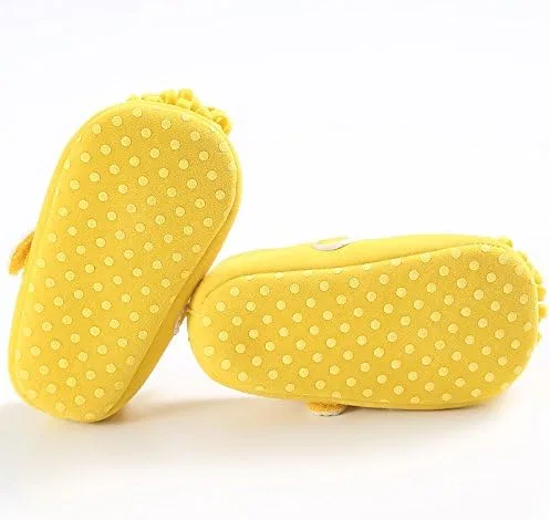 Детские туфли Мэри Джейн для девочек с мягкой подошвой Purepips, Yellow — фото 3