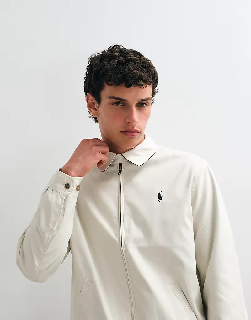 Ветровка Polo Ralph Lauren с логотипом бренда, каменного — фото 2