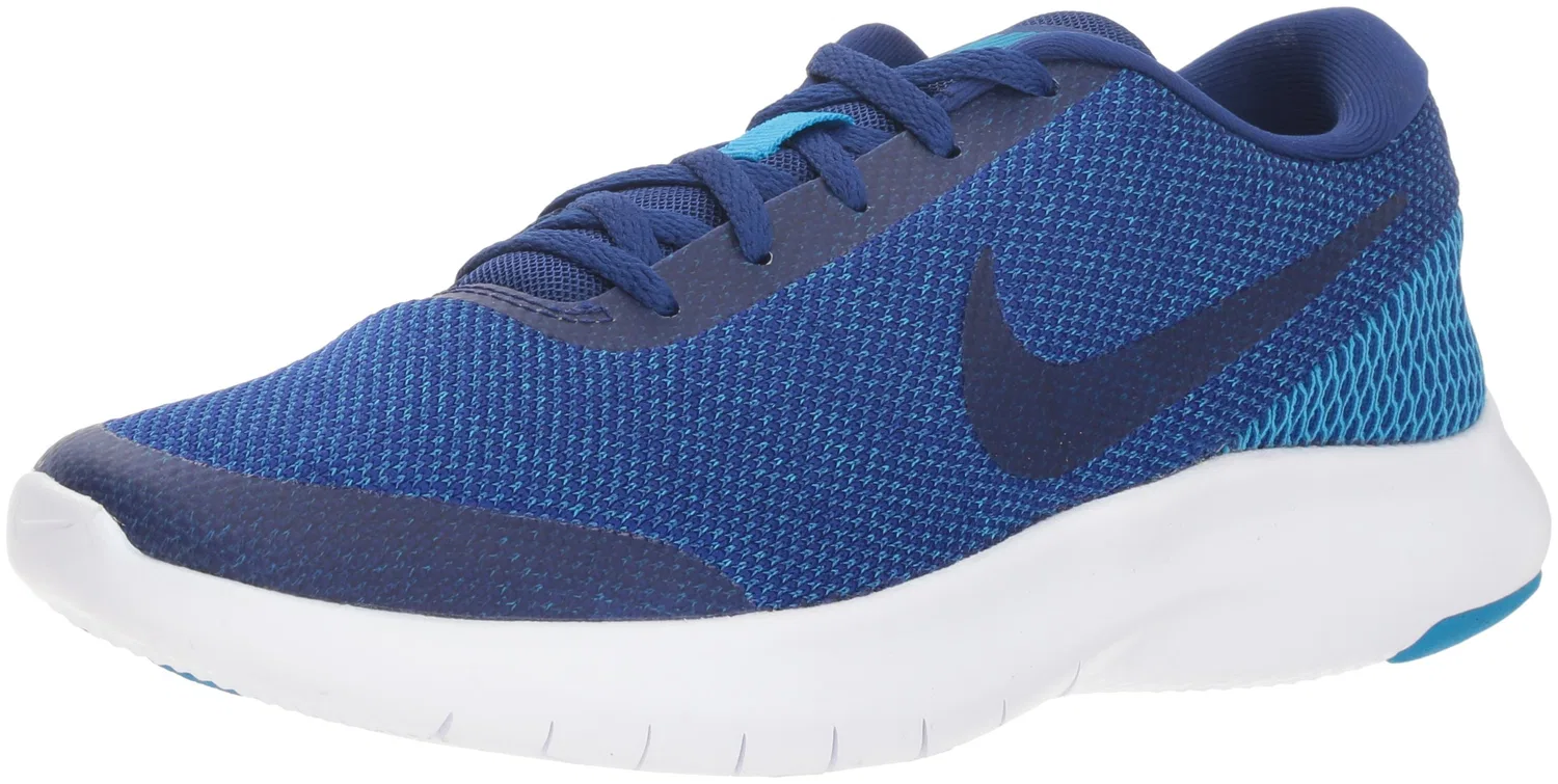 Детские кроссовки для мальчиков с ключевой характеристикой с принтом NIKE Flex Experience Rn 7 NIKE, Multicolour Deep Royal Blue Blue Hero White 403