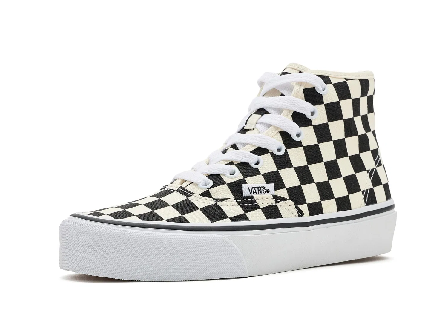 Кроссовки Authentic Hi 2.0 (для больших детей) Vans Kids, Checkerboard Black/True White — фото 2