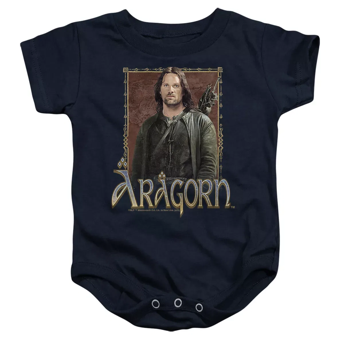 Детское боди с коротким рукавом Aragorn The Lord of the Rings, Navy