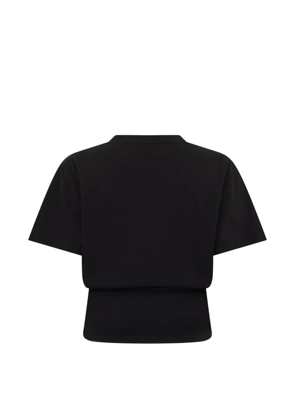 Укороченная футболка с графическим дизайном Balenciaga, черный — фото 2