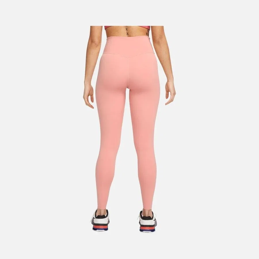 Леггинсы спортивные с высокой талией One Luxe Mid-Rise Training Pink Nike, Розовый — фото 2