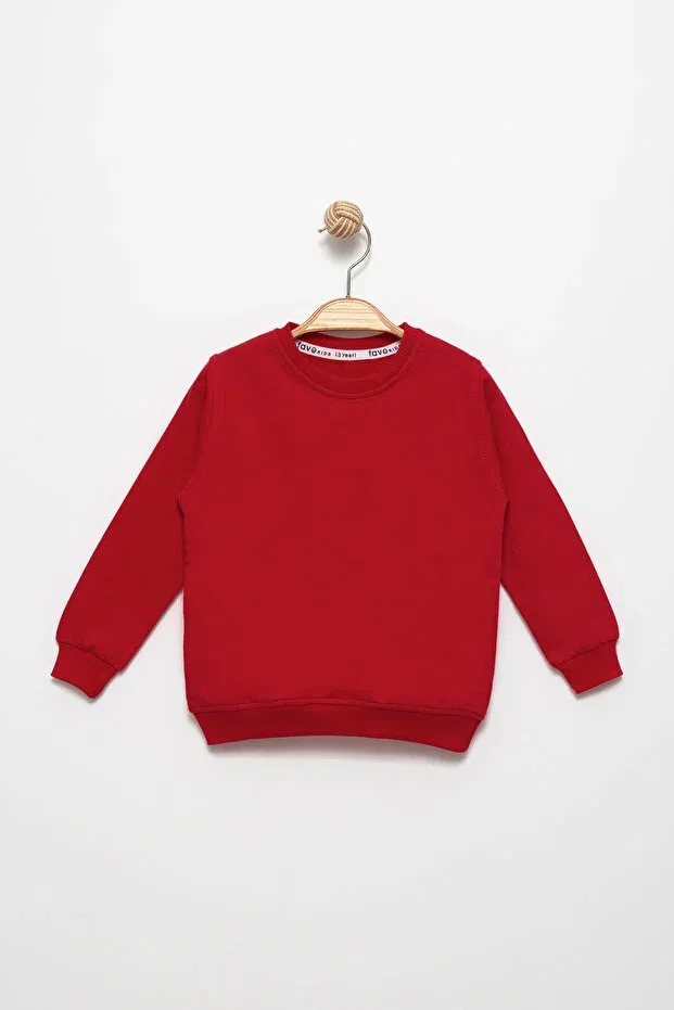 Детские свитшот для мальчиков с длинным рукавом Favo Kids, Red