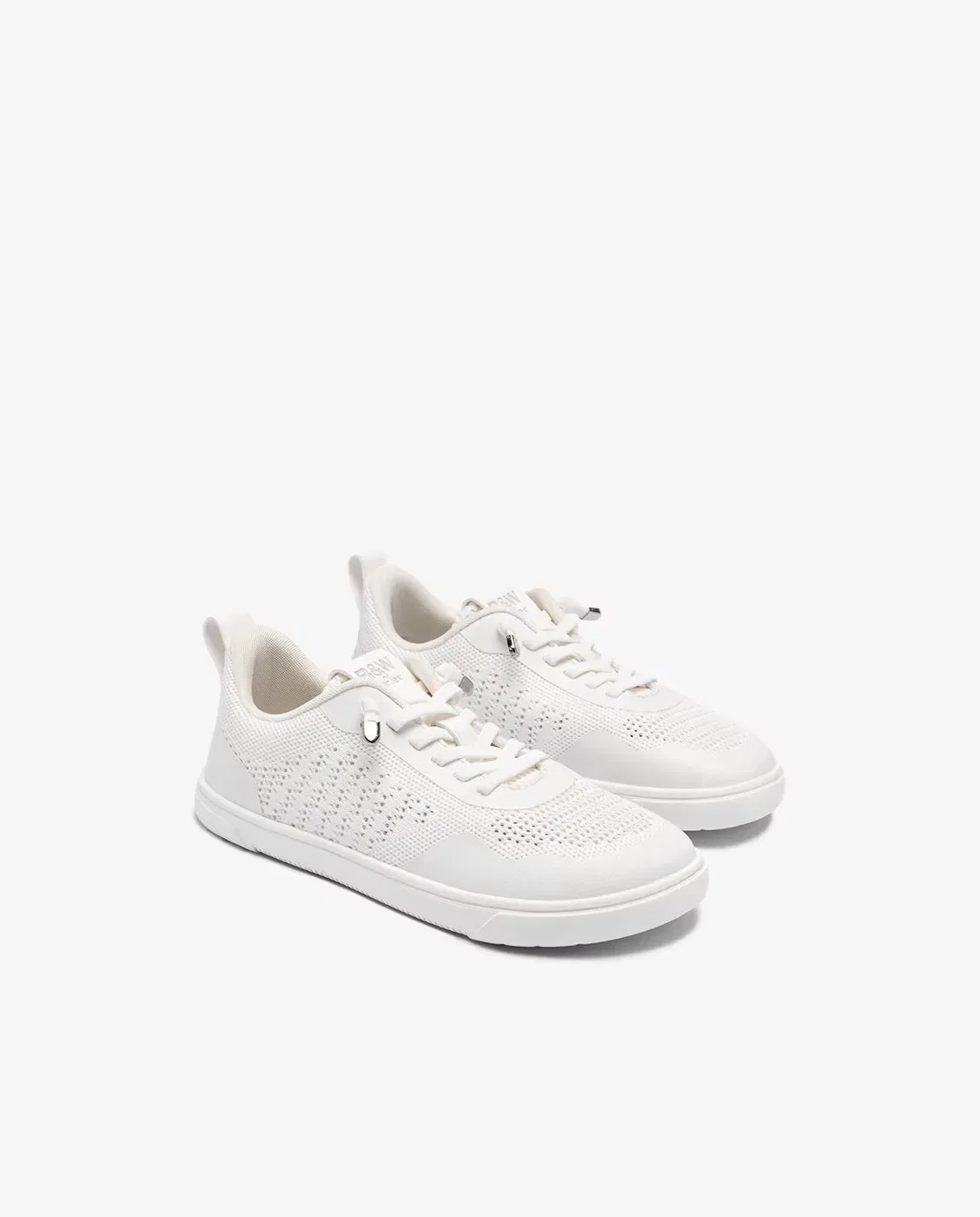 Детские кроссовки для девочек с нулевым перепадом Barefoot Goflex B&W Conguitos, Blanco — фото 4