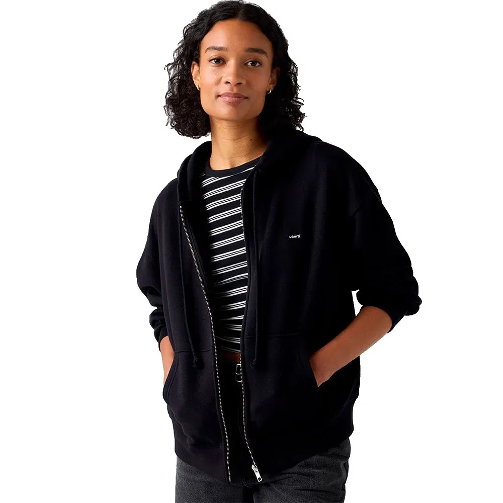 Женский свитшот с капюшоном Everyday Full Zip Levi's, Black — фото 4