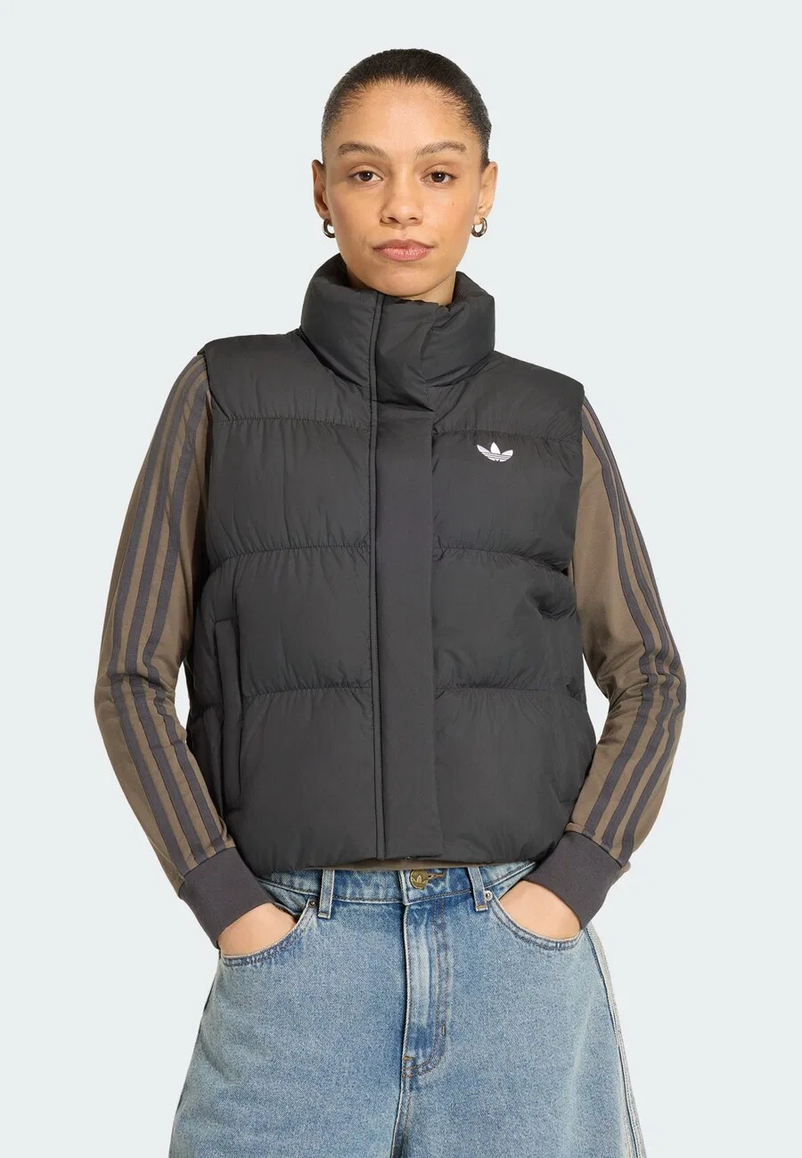 Жилет ADIDAS ORIGINALS 'REGULAR PADDED' черного цвета — фото 2