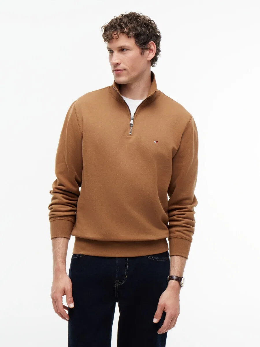 Толстовка TOMMY HILFIGER 'ESSENTIAL' карамельного цвета — фото 2