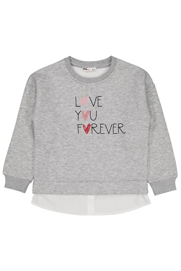 Детские свитшот для девочек с принтом Love You Forever, Civil Girls, Grimelanj