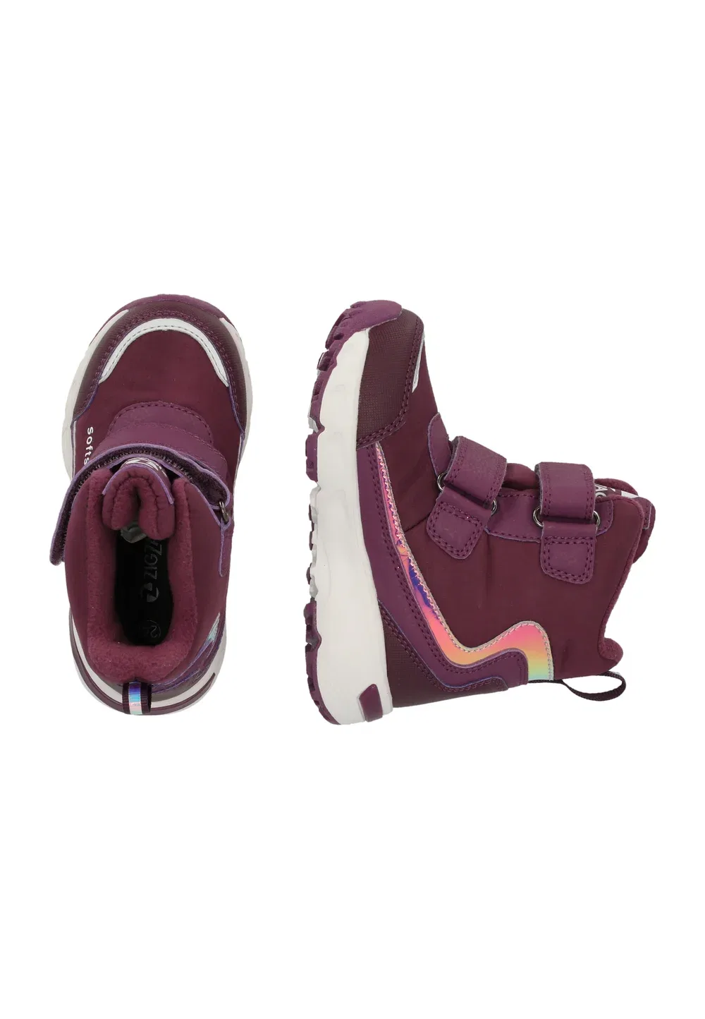 Детские туфли Stiefel унисекс Zigzag, Purple Pennant — фото 3