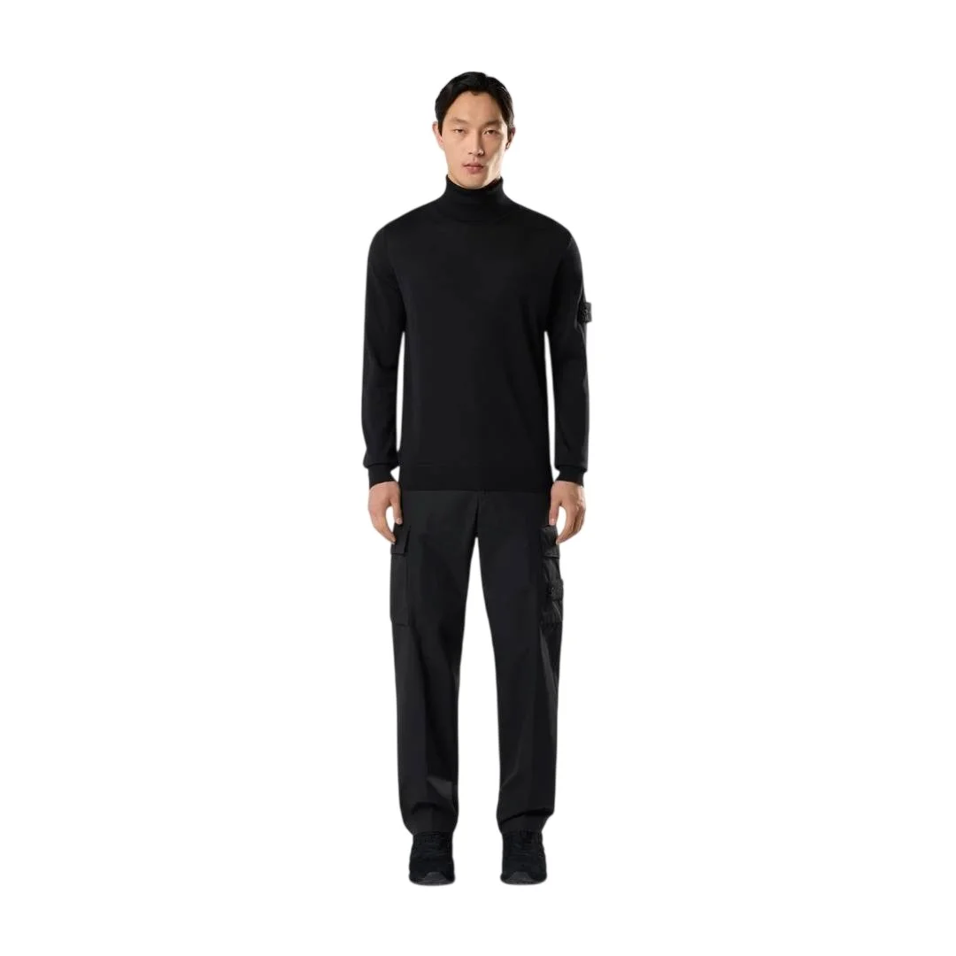 Мужские брюки-карго Regular Stone Island Fit, черный