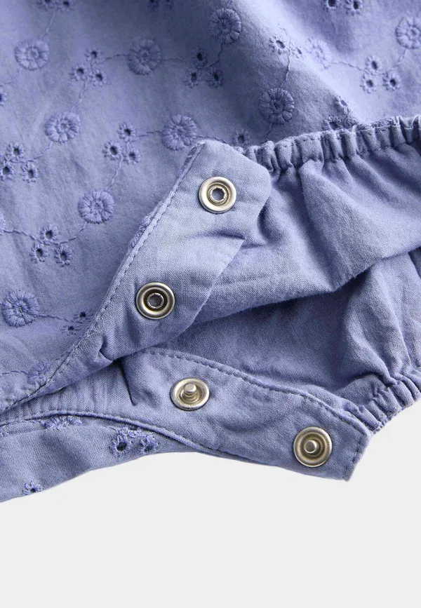 Комбинезон хлопковый Broderie Marks & Spencer, синий — фото 3