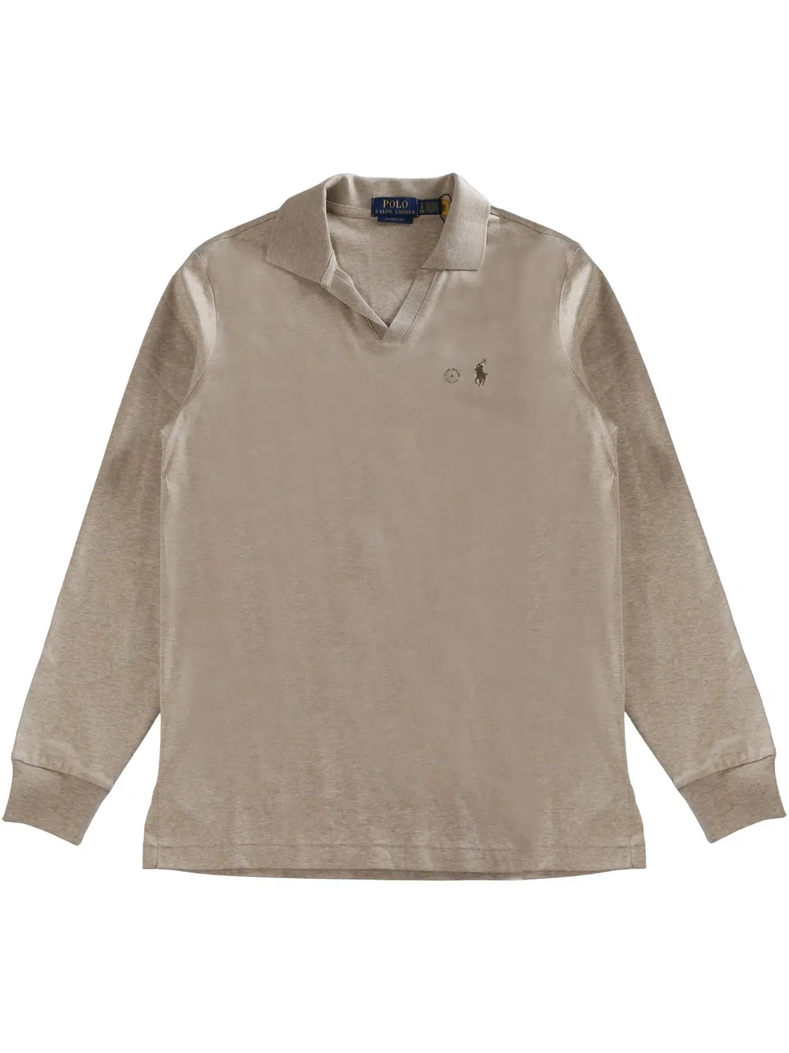 Поло-рубашка бежевого цвета Polo Ralph Lauren, нейтральный