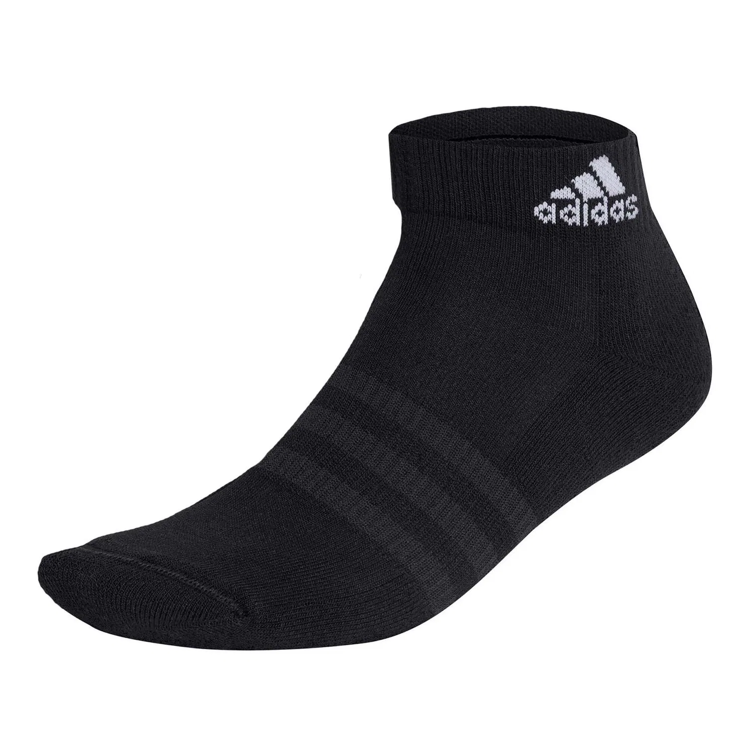Носки с защитой пятки и носка Cushioned Sportswear Ankle Socks 3P Adidas, Grey Weisse — фото 2