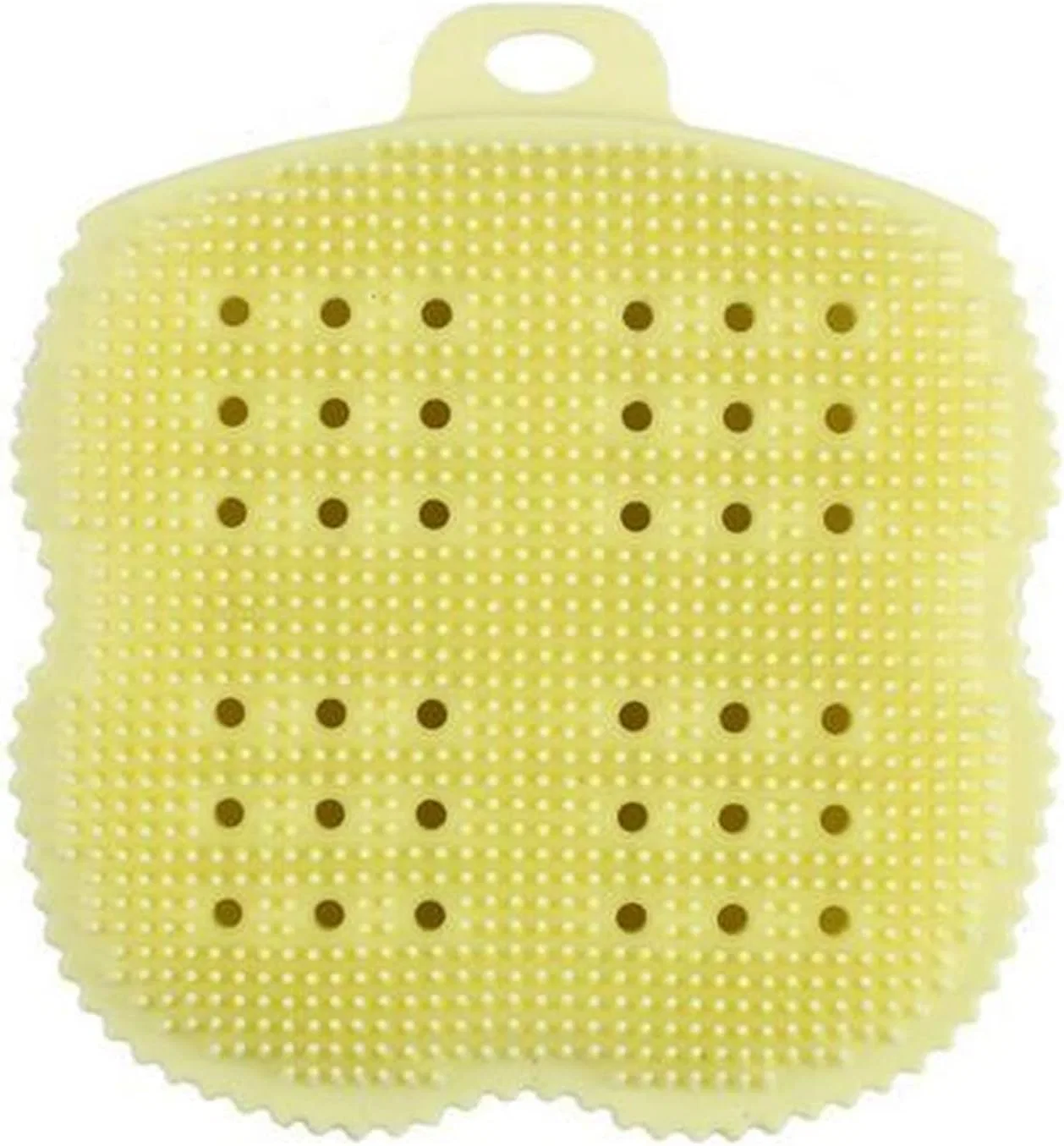 Щетка для душа силиконовая, DUnLap, 11x9.8x2.3 см, Yellow