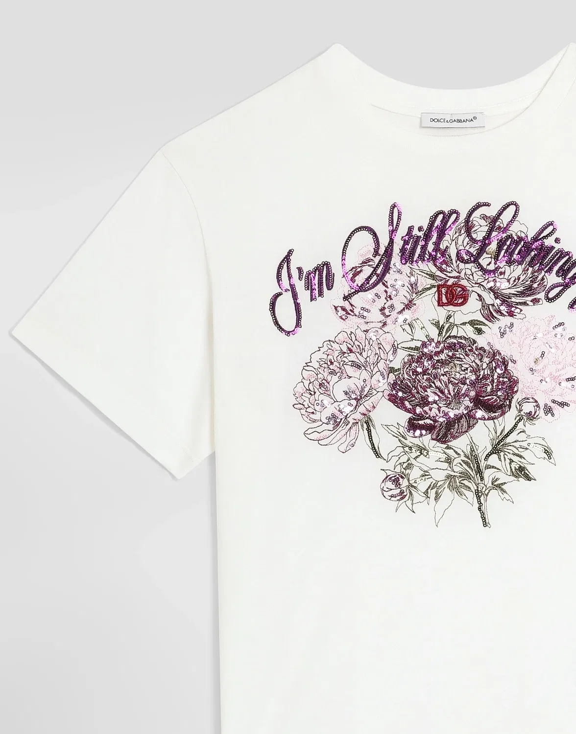 Футболка из джерси Dolce&Gabbana, белый — фото 3