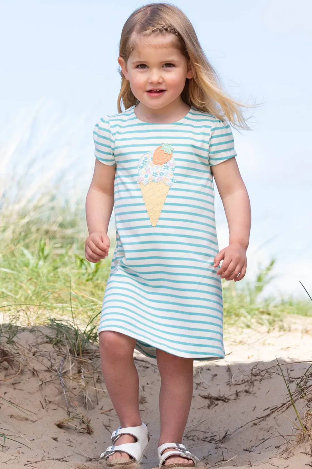 Платье из органического хлопка Strawberry Sorbet Kite, Blue — фото 2