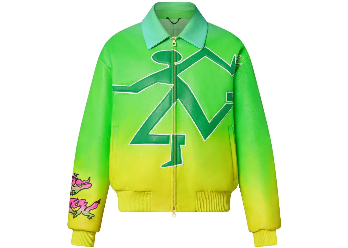 Мужская куртка-бомбер с градиентом Fluo Gradient Louis Vuitton, Jasmin