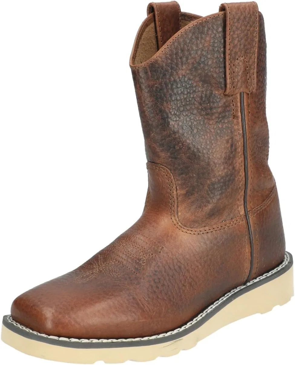 Детские ботинки для мальчиков с квадратным носком Smoky Mountain Childs Branson SqToe Boot, Brown